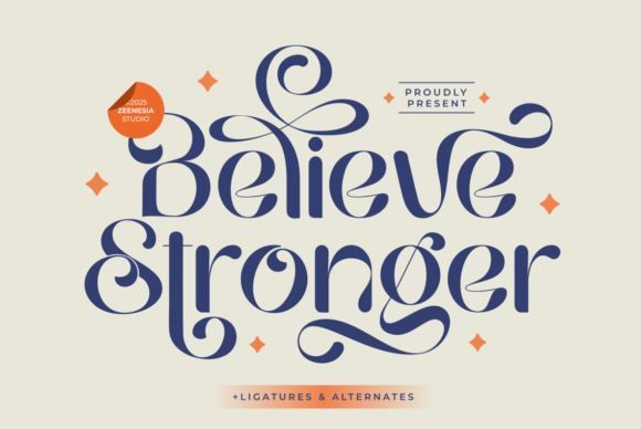 Believestronger Regular: The Typeface That Embodies Elegance and Empowerment