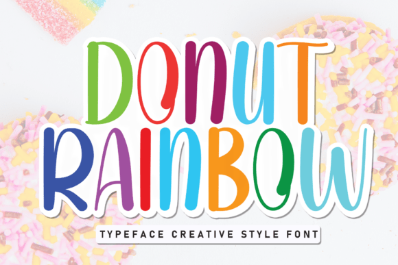 Donut Rainbow: The Playful Font That Brings Joy to Design Projects