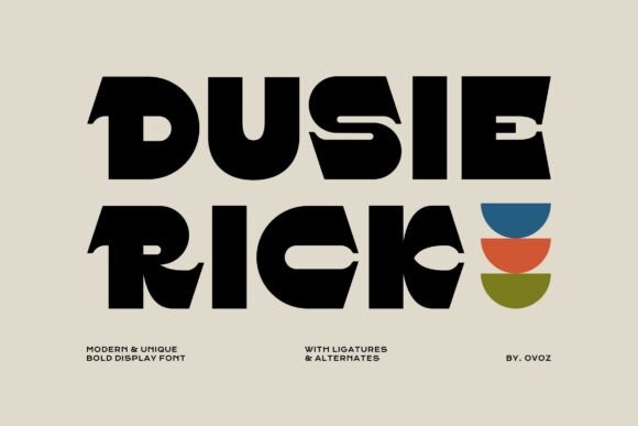 Dusie Rick: A Bold Typography Choice for Modern Design