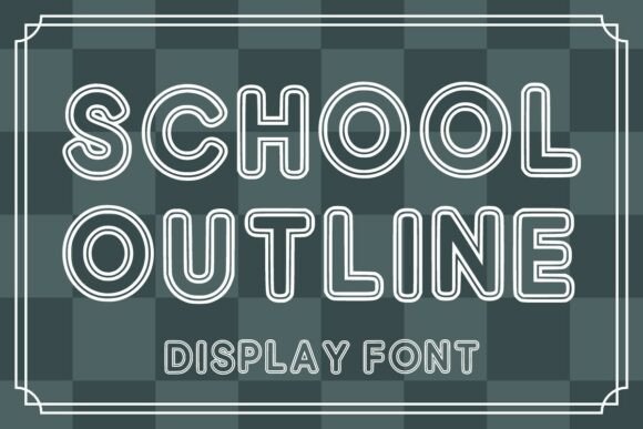 Exploring the Playful Charm of Schooloutline Regular in Design Projects