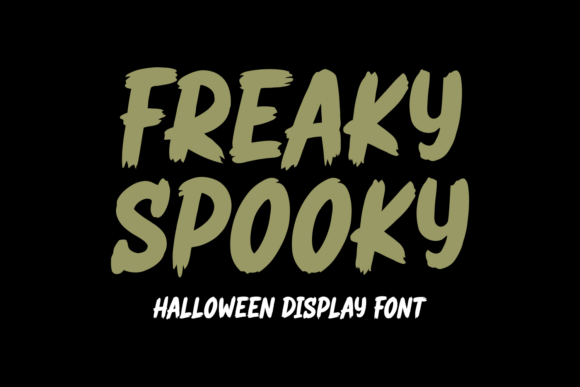 Freaky Spooky: A Bold Halloween Font with Playful Edge