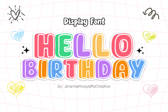 Hello Birthday Font: A Joyful Touch for Celebration Designs