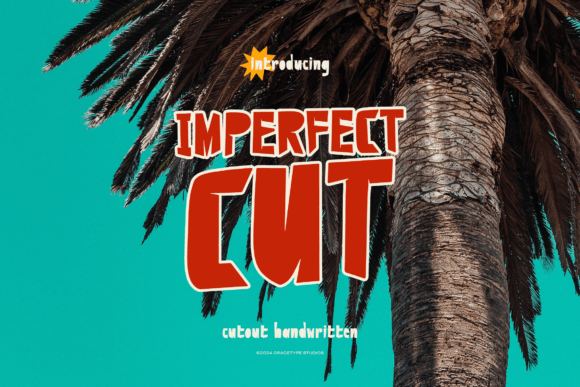 Imperfect Cut: A Bold, Playful Font with Handcrafted Energy