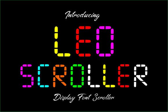 Ledscroller Regular: A Digital Display Font for Modern and Retro-Tech Design