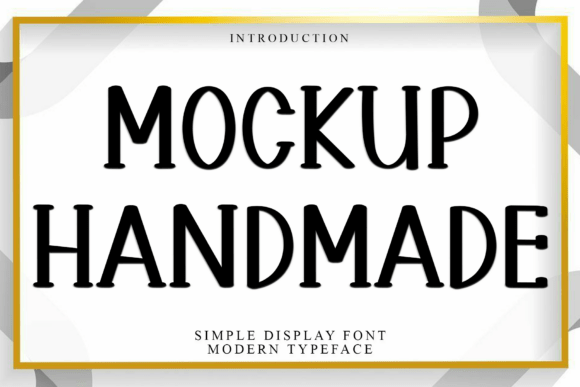 Mockup Handmade: A Festive Font for Joyful Designs