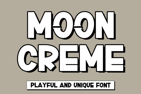 Moon Creme: A Playful Display Font with Bold Personality