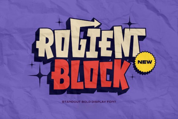 Rogient Block: A Dynamic Typeface for Bold Design Statements