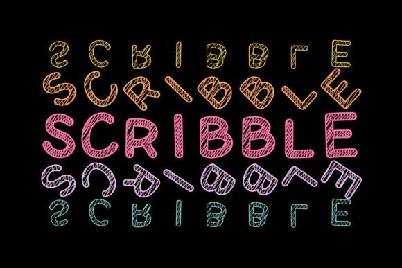 Scribblepencil Stacked: A Playful Font for Creative Expression