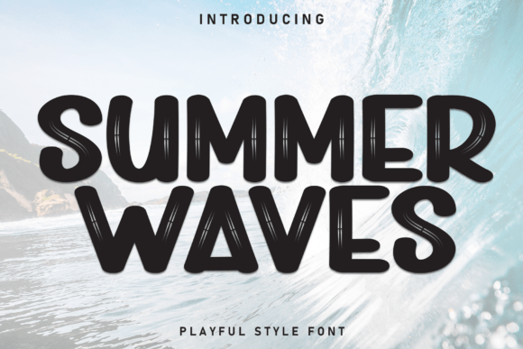 Summer Waves: The Perfect Playful Font for Lighthearted Design Projects