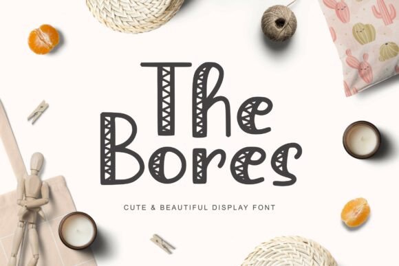 The Bores: A Playful Font with Handmade Charm