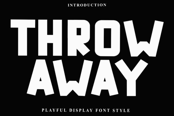 Throw Away: A Versatile Font for Creative Design Projects