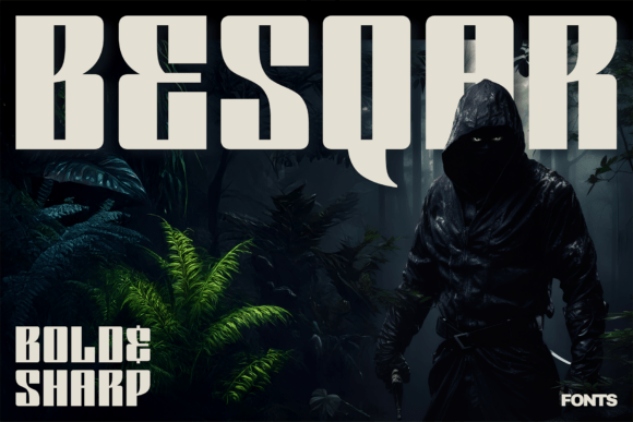 Unleash the Power of Besqar: A Sharp Font for Bold Creative Projects